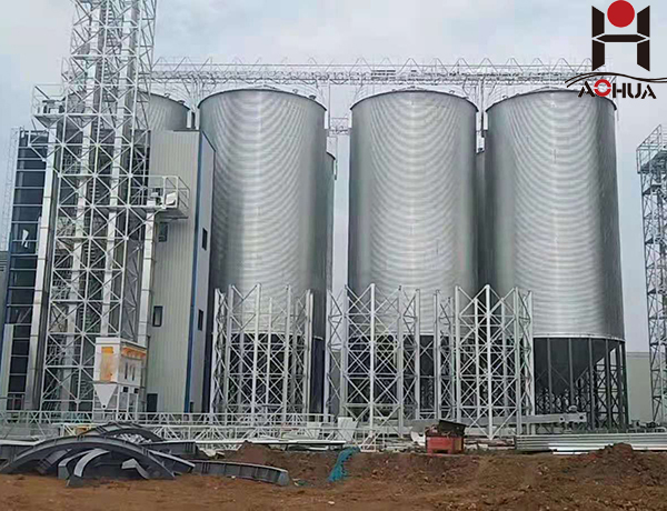 Hot Galvanized Silo Different Capacity Chicken Feed Storage Silo