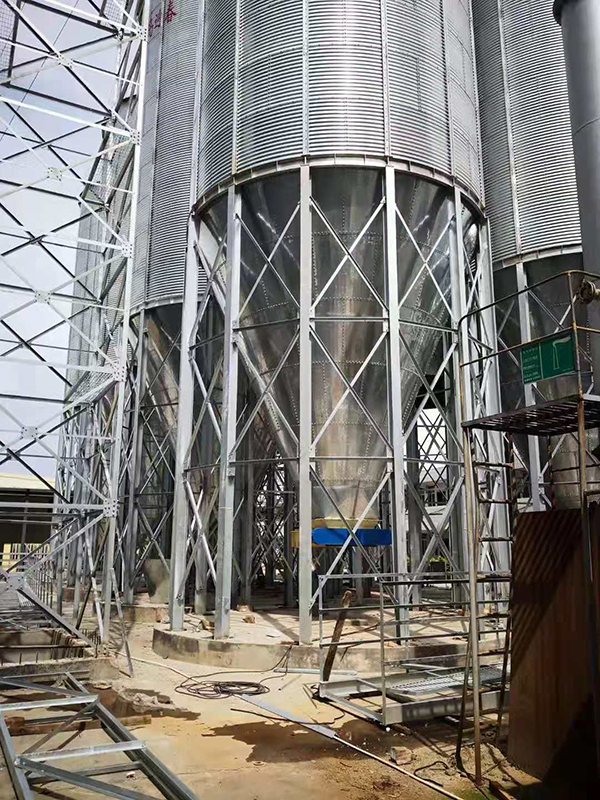 Professional Supply Grain Silos Steel Assembled Silos Raw Material Bean Silo Store