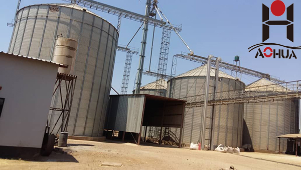 Wheat Corn Maize galvanized Grain Storage Silo, Poultry Chicken Feed Silo, Small Grain Silo For Sale