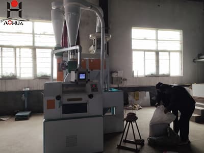 Small horizontal wheat flour mill machine plant small grain roller flour mill