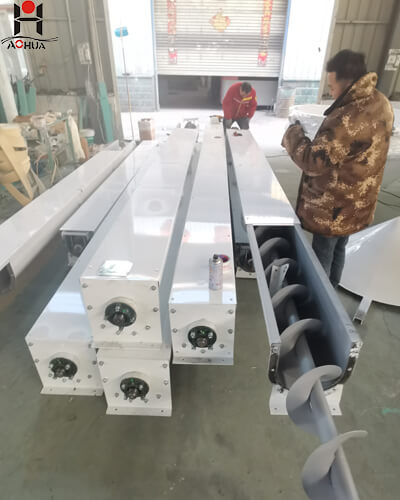 China Factory Wholesale Flexible Trough Screw Conveyor Spiral Groove Screw Conveyor